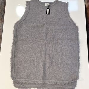 Gray Sleeveless Sweater Vest Super Soft NWT
